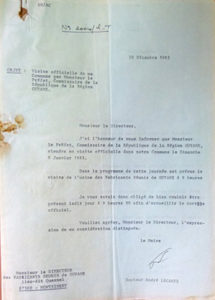 Lettre du 30 décembre 1982 du maire au directeur des Fabricants réunis de Guyane © Archives communales de Montsinéry-Tonnégrande.